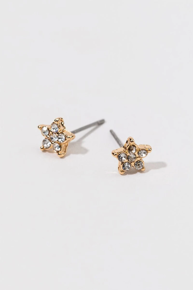 Hello Franki Crystal Star Stud Earrings for girls