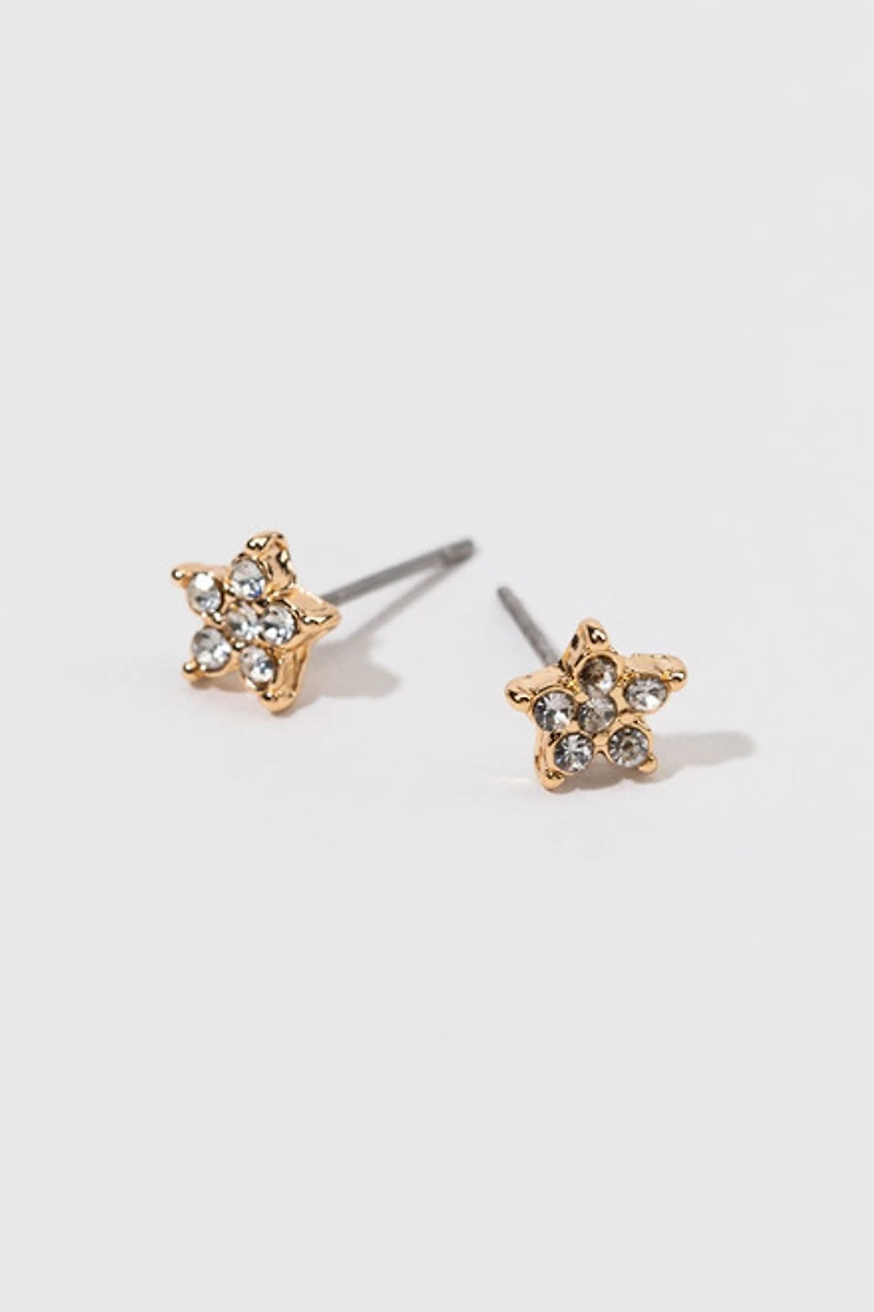 Hello Franki Crystal Star Stud Earrings for girls