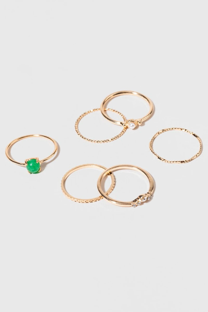 Malaysia Textured Ring Set