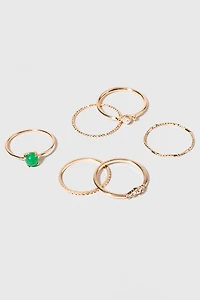 Malaysia Textured Ring Set