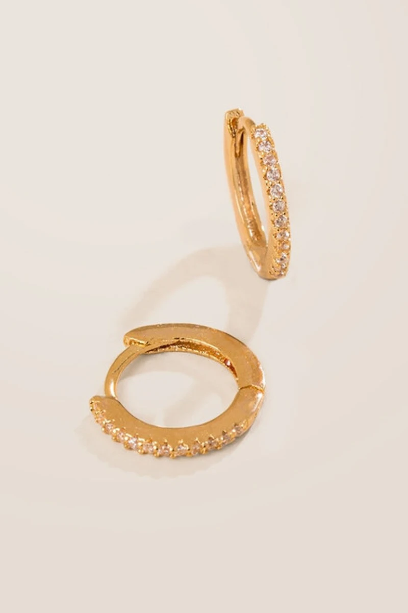 Kerry Pave Huggie Hoops