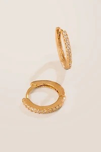 Kerry Pave Huggie Hoops