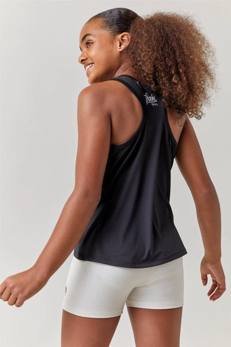 Hello Franki Sport Heather Oat Elastic Waistband Shorts for girls