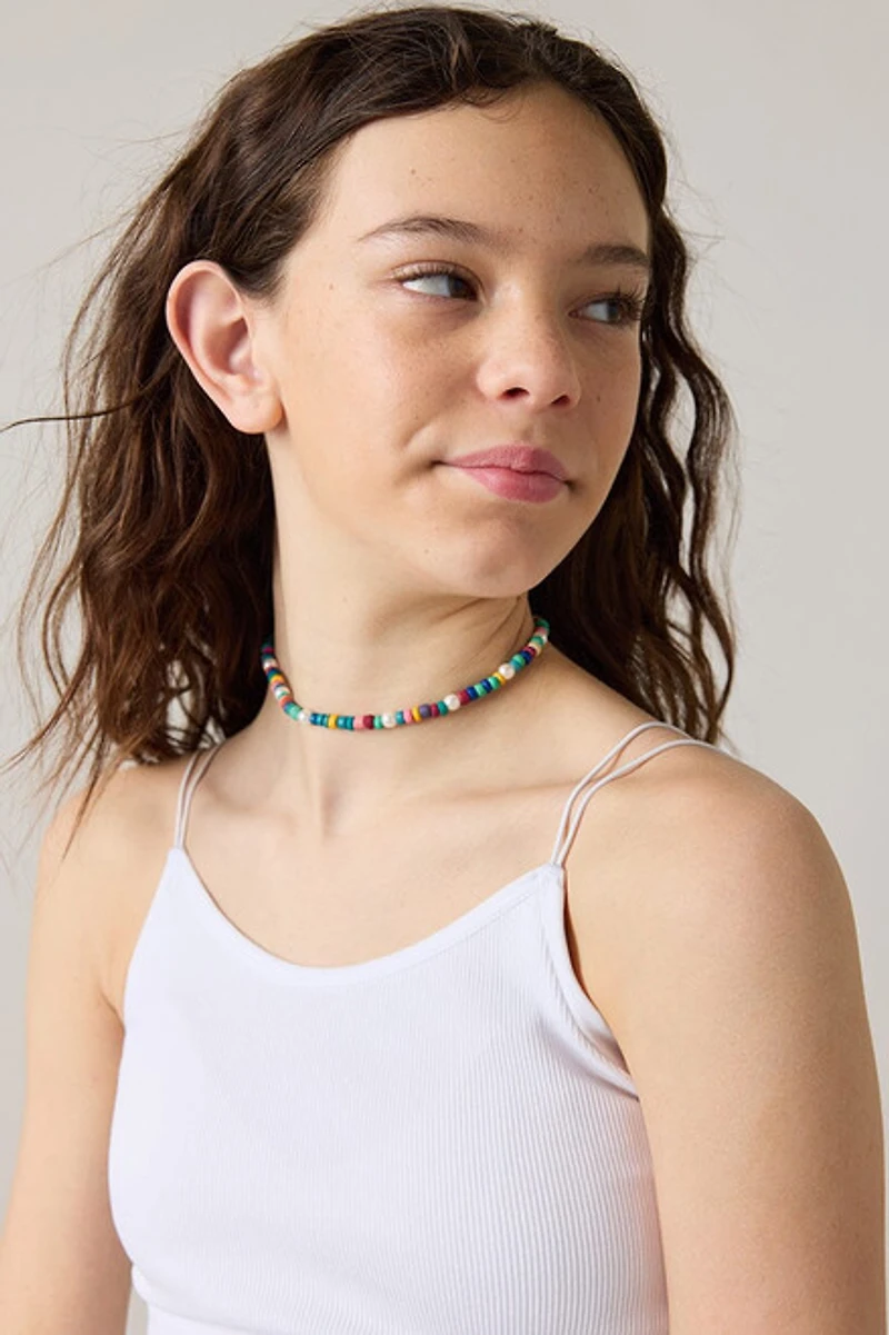 Hello Franki White Seamless Double Strap Cami for girls