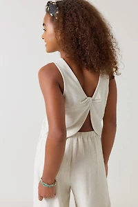 Hello Franki Twist Back Tank Top for girls