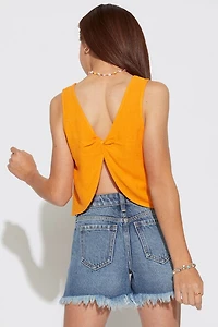 Hello Franki Twist Back Tank Top for girls