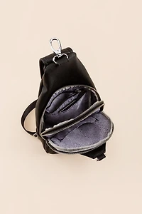 Brie Front Zipper Sling Backpack