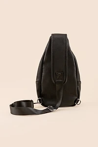Brie Front Zipper Sling Backpack