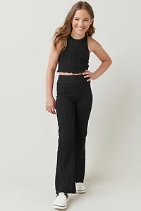 Hello Franki Ribbed Racerback Tank Top for girls