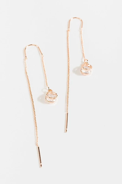 Dayana Crystal Pull Through Earrings