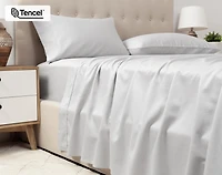Eucalyptus Luxe Flat Sheet - Silver