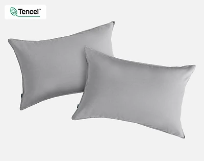 Hemp Touch Pillowcases - Grey (Set of 2) - King