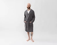 Muslin Gauze Bathrobe - Charcoal