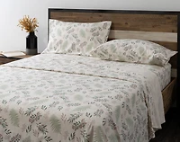 Organic Cotton Flannel Sheet Set - Festive Foliage