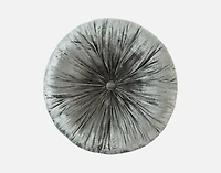 Pleated Velvet Round Cushion