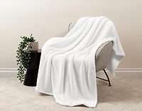 Velvet Plush Throw - White