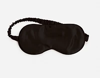 100% Mulberry Silk Eye Mask - Black