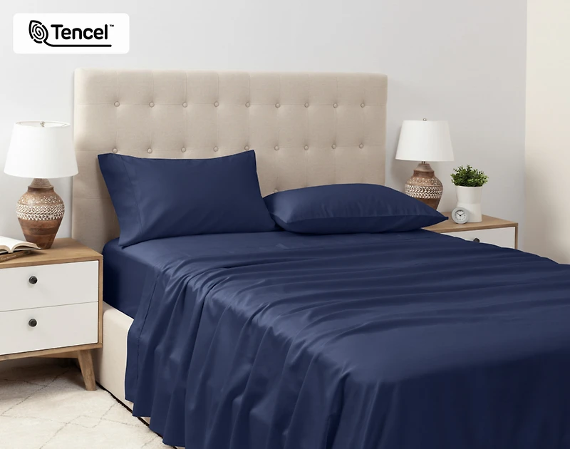 Eucalyptus Luxe Sheet Set - Navy