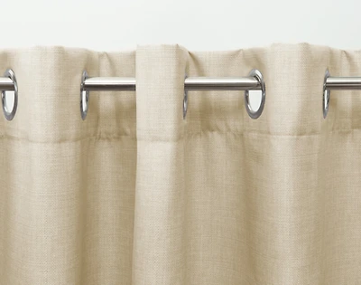 Linen Look Blackout Drapery Panel - Sand