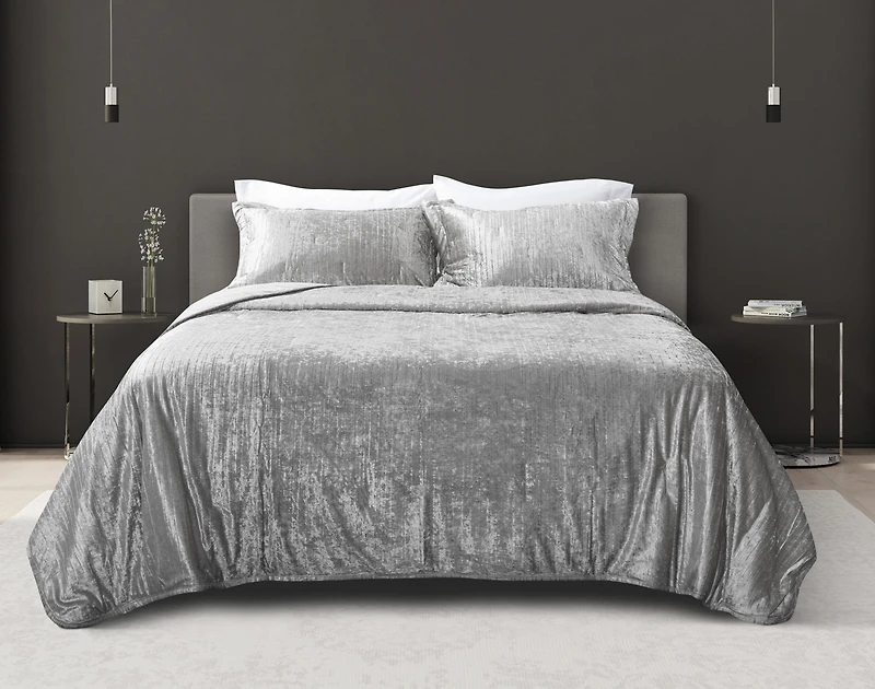 Avalon Quilt Set - Silver