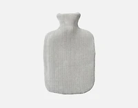 Chenille Sherpa Hot Water Bottle - Grey