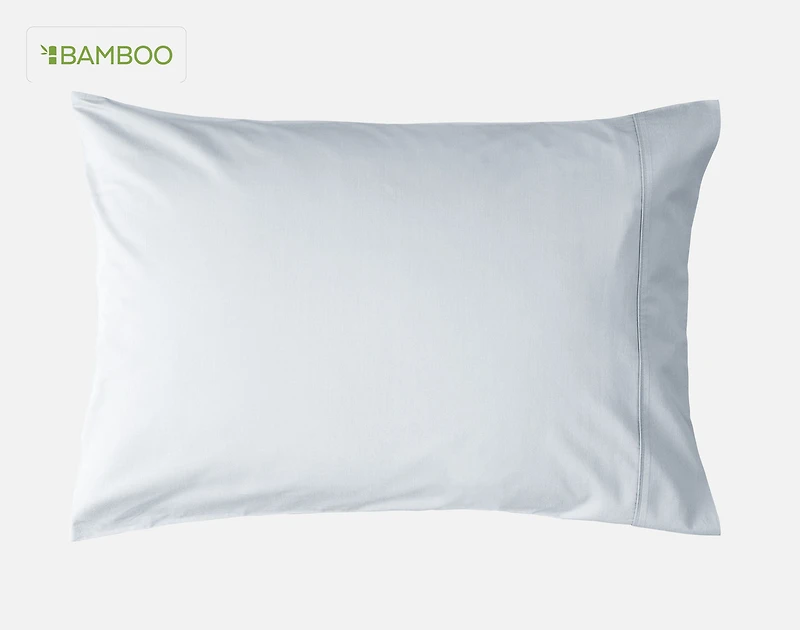 Bamboo Cotton Pillowcases - Pearl Blue (Set of 2)