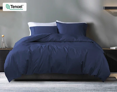Housse de couette Eucalyptus Luxe - Marine