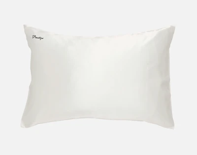 Custom Embroidered 100% Mulberry Silk Pillowcase - Snow (Sold Individually)