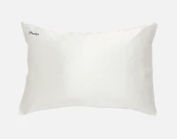 Custom Embroidered 100% Mulberry Silk Pillowcase - Snow (Sold Individually)