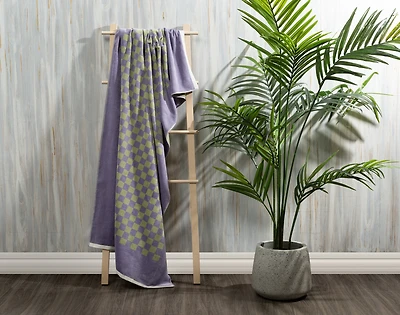 Cotton Beach Towel - Checker
