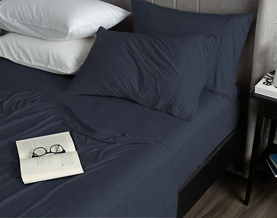 Bamboo Jersey Sheet Set - Navy