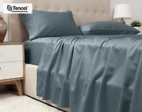 Eucalyptus Luxe Flat Sheet - Thundercloud