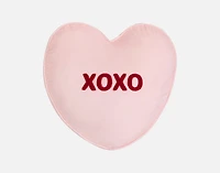 Coussin en forme de cœur - XOXO