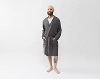Muslin Gauze Bathrobe - Charcoal