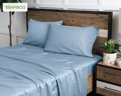 Bamboo Cotton Sheet Set - Mistral Blue