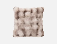 Bubble Faux Fur Square Cushion