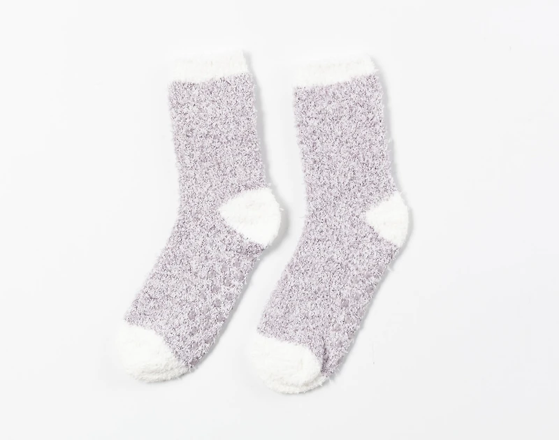 Non Slip Lounge Socks - Grey