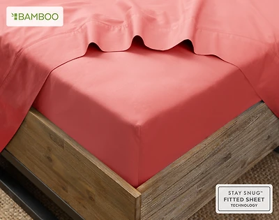 Bamboo Cotton Fitted Sheet - Huckleberry