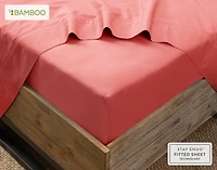Bamboo Cotton Fitted Sheet - Huckleberry