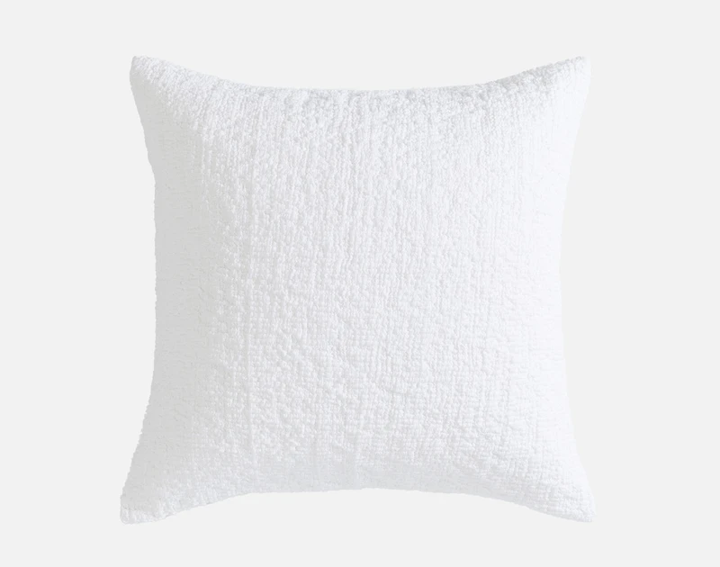Crinkle Euro Sham - White