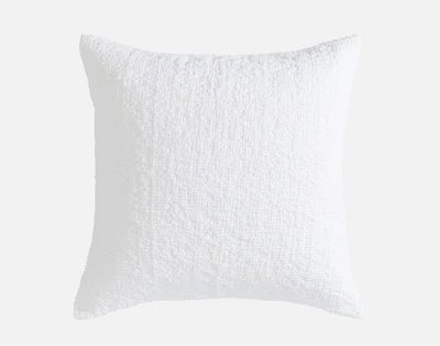 Crinkle Euro Sham - White