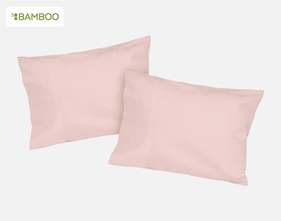 Petite Bamboo Cotton Pillowcase - Petal (Set of 2)