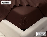 Eucalyptus Luxe Fitted Sheet - Chestnut