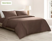 Bamboo Cotton Duvet Cover - Mocha Whip