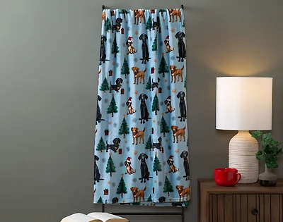 Holiday Fleece Throw - Paw-fectly Festive