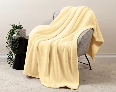 Velvet Plush Throw - Lemon Ice
