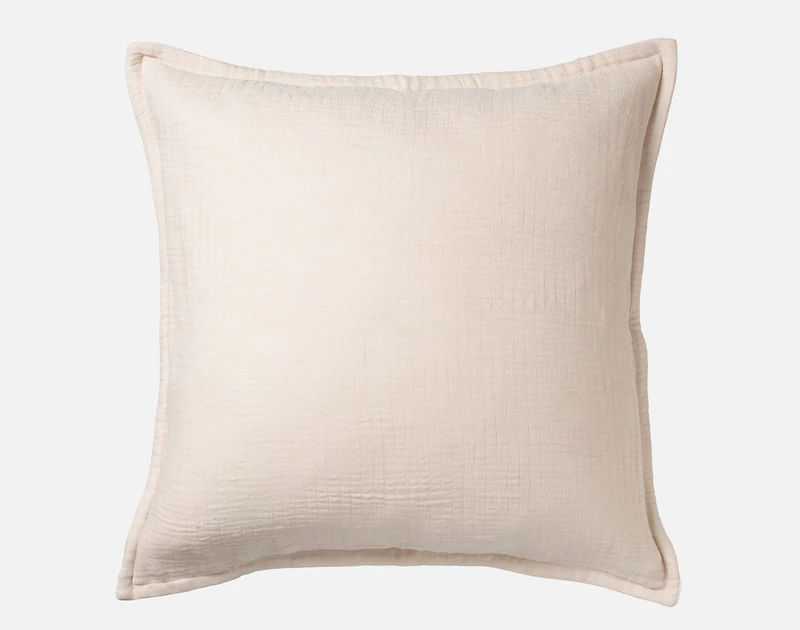 Bamboo Gauze Euro Sham - Bone