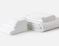 6-Piece Bath & Bedding Essentials Bundle - White,