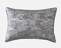 Fergana Pillow Sham, Geometric, Grey,