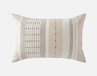 Adrift Pillow Sham, Geometric, Beige,